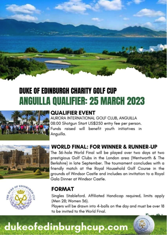 Torneo di golf per sostenere iniziative benefiche per i giovani di Anguilla