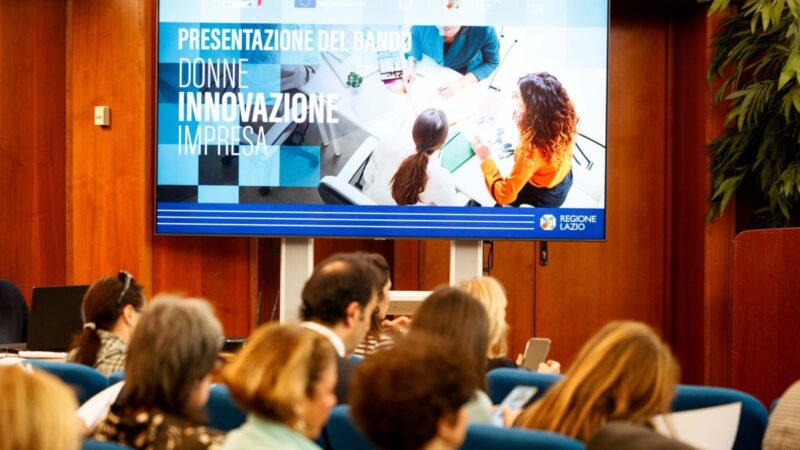 Regione Lazio, al via il nuovo bando “Donne, Innovazione e Impresa”