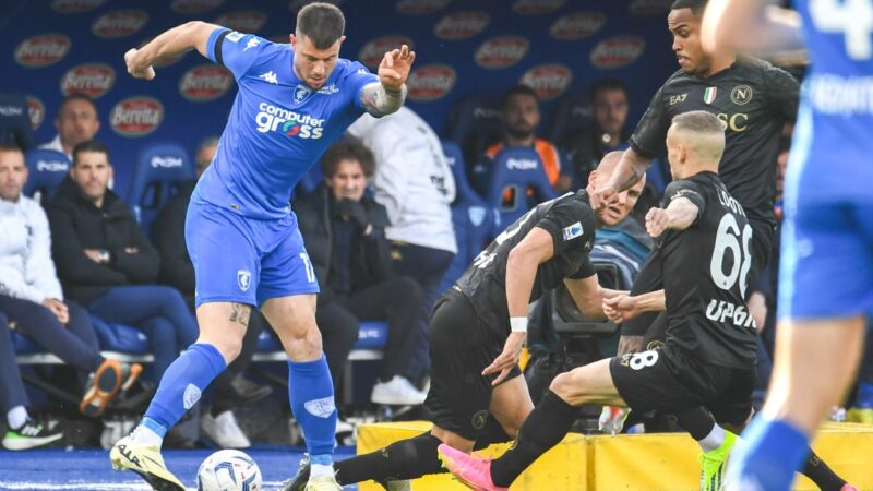 Napoli ancora al tappeto, vince l’Empoli 1-0