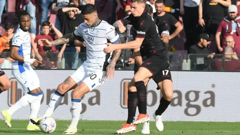 Atalanta ribalta la Salernitana, è aggancio alla Roma