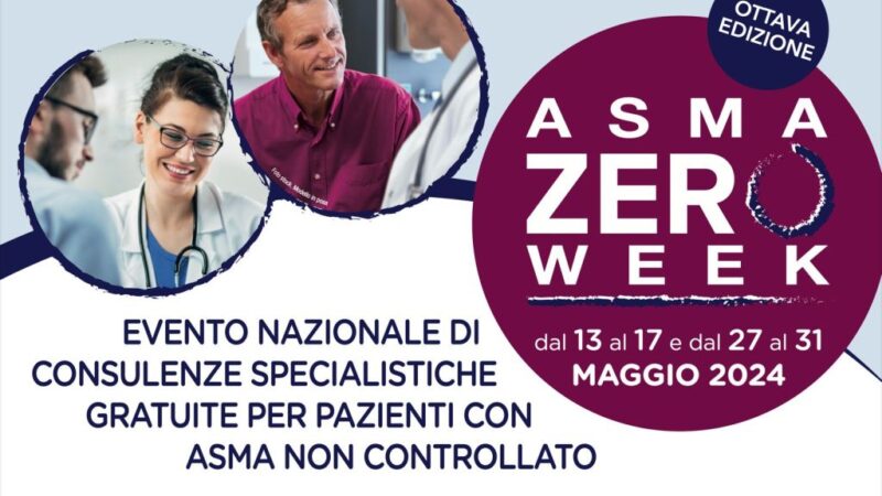 Riparte Asma Zero Week, consulenze specialistiche gratuite in 40 centri