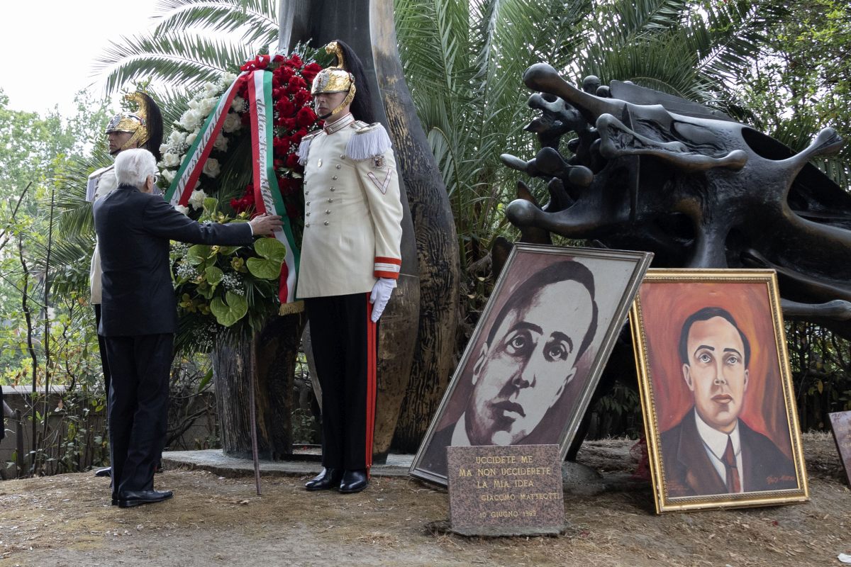 Mattarella “La Repubblica si inchina alla memoria di Matteotti”