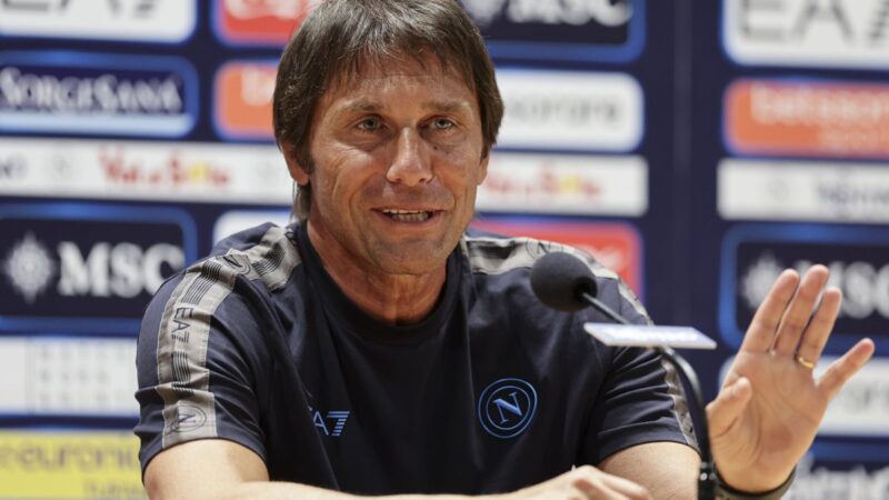 Conte “Ancora qualche scoria, ma l’obiettivo del Napoli è l’Europa”