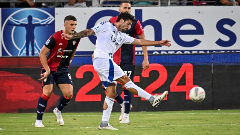 Cutrone risponde a Piccoli, Cagliari-Como finisce 1-1