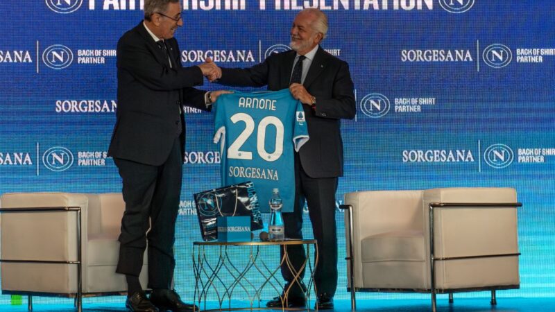 Acqua Sorgesana è il nuovo Back of Shirt Partner del Napoli