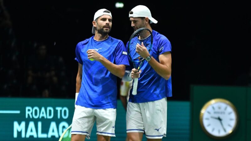 Bolelli-Vavassori trascinano Italia, Belgio battuto 2-1