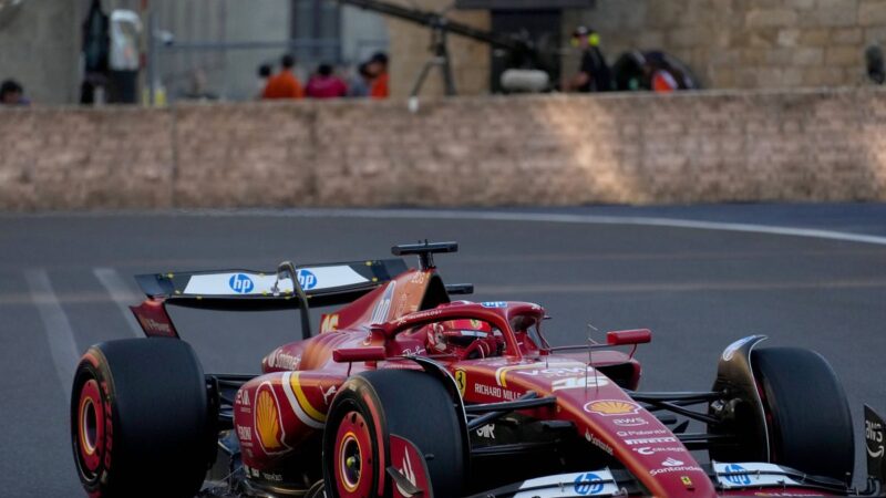 Leclerc in pole al Gp di Azerbaijan, Sainz terzo