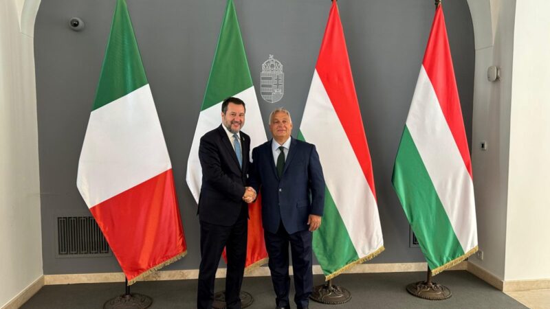 Salvini incontra Orban a Budapest