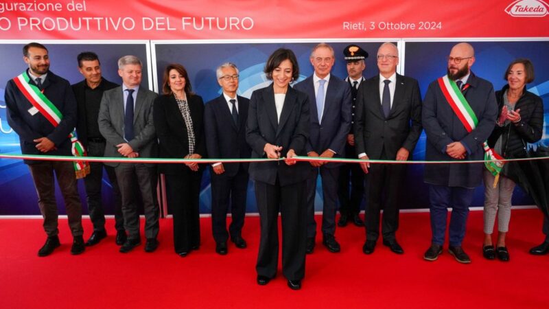 Takeda in Italia, Rieti al centro dell’innovazione biofarmaceutica