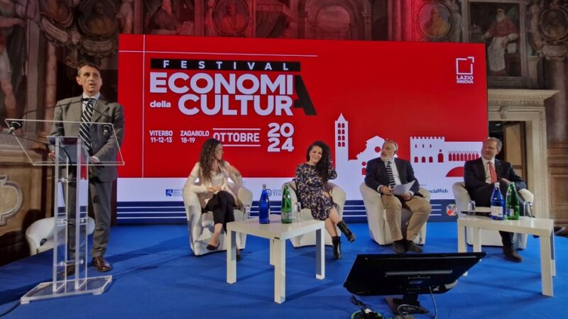 Regione Lazio, al via a Viterbo il Festival dell’Economia della Cultura