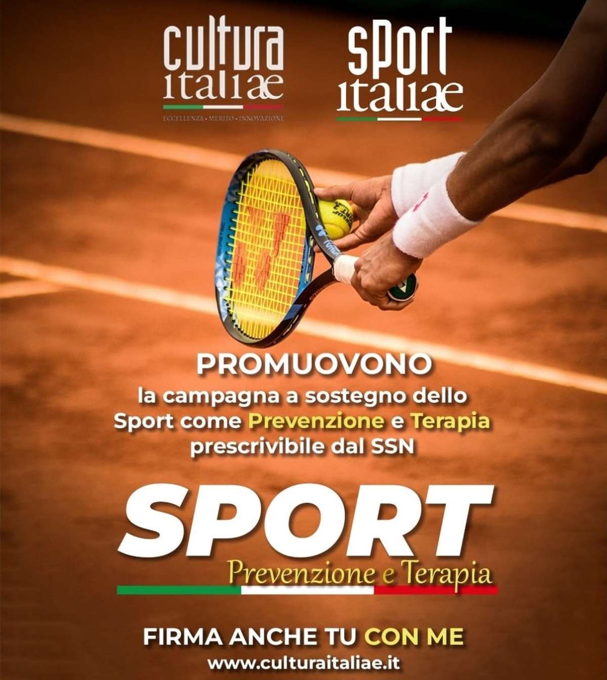 Sport prescrivibile da Ssn, raccolta firme Cultura Italiae