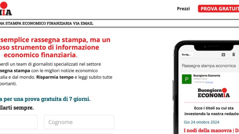 Nasce Buongiorno Economia, primo servizio di rassegna stampa ragionato