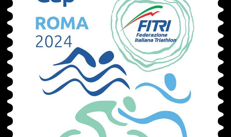 Triathlon, emesso un francobollo per la World Cup a Roma