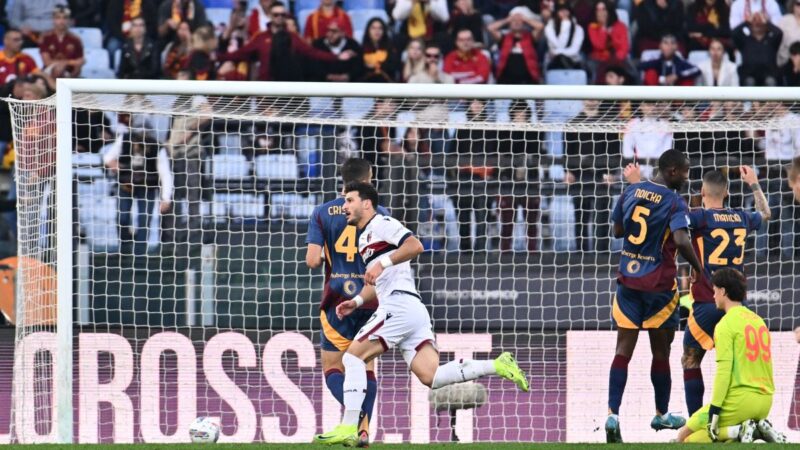 La Roma in ginocchio all’Olimpico, vince il Bologna 3-2