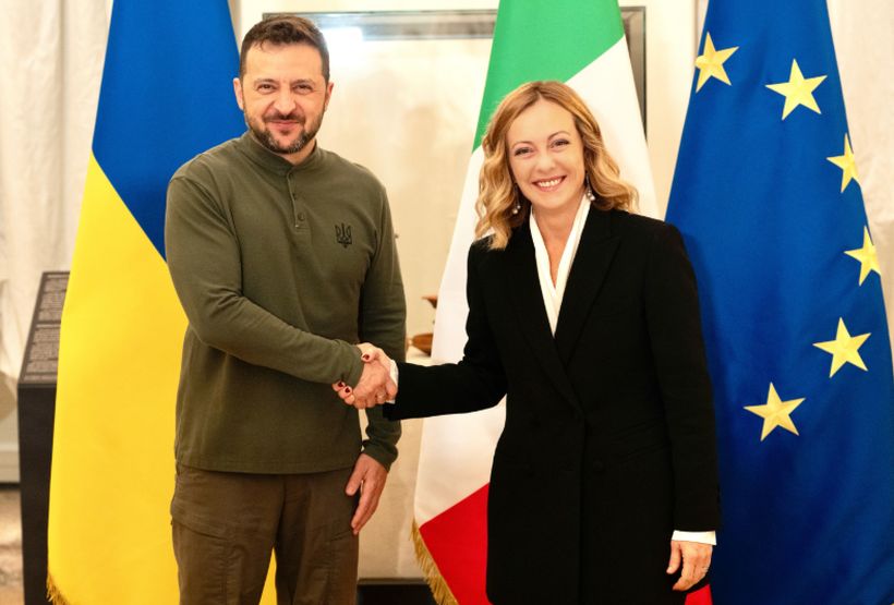 Meloni ribadisce a Zelensky sostegno italiano per una pace giusta