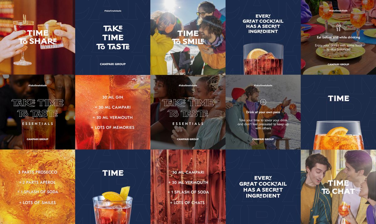 Campari Group lancia “Take Time to Taste”, campagna su bere responsabile