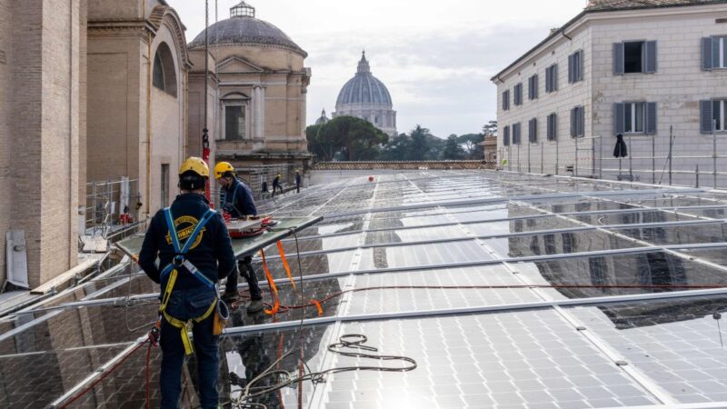 Acea, inaugurata la nuova vetrata fotovoltaica dei Musei Vaticani