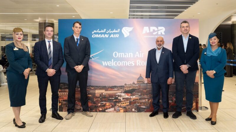 Oman Air, volo inaugurale per la tratta Roma-Muscat