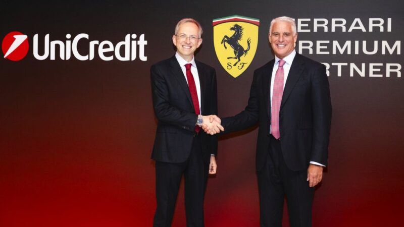 Passione ed eccellenza, UniCredit e Ferrari lanciano nuova partnership