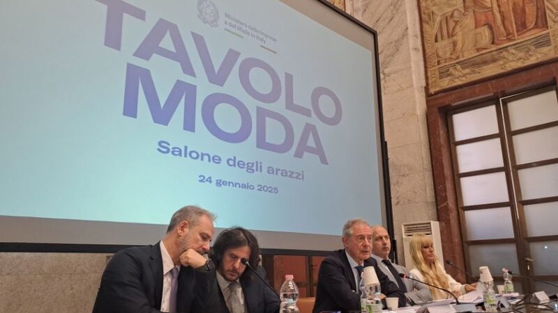 Tavolo sulla moda al Mimit, 250 milioni per le imprese nel 2025