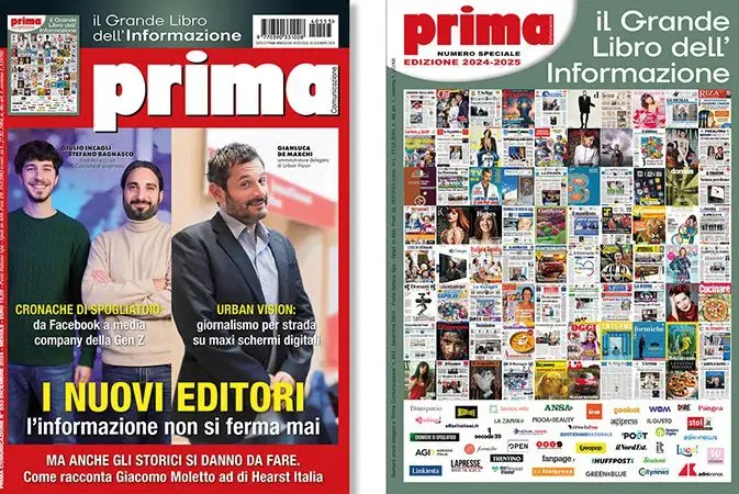 In edicola “Prima” con allegato il Grande Libro dell’Informazione 2024-2025