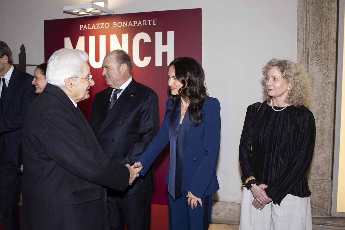 Munch a Roma, a inaugurare la mostra Mattarella e Regina di Norvegia