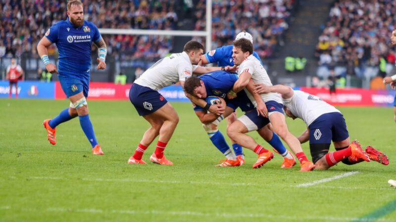 L’Italrugby crolla all’Olimpico contro la Francia