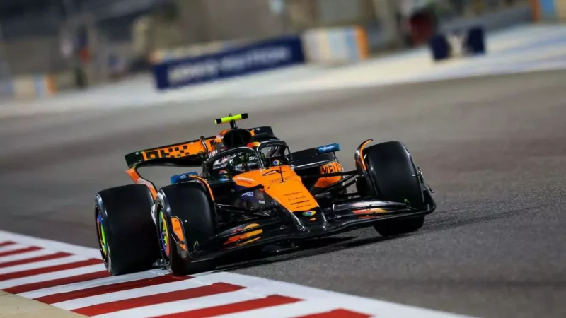 Prima giornata di test a Norris, Leclerc 4° e Hamilton 13°