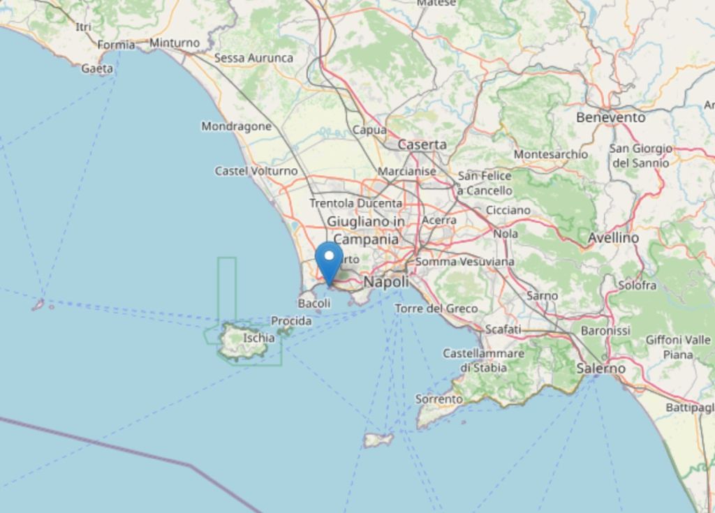 Terremoti, scossa di magnitudo 4.4 nella zona dei Campi Flegrei