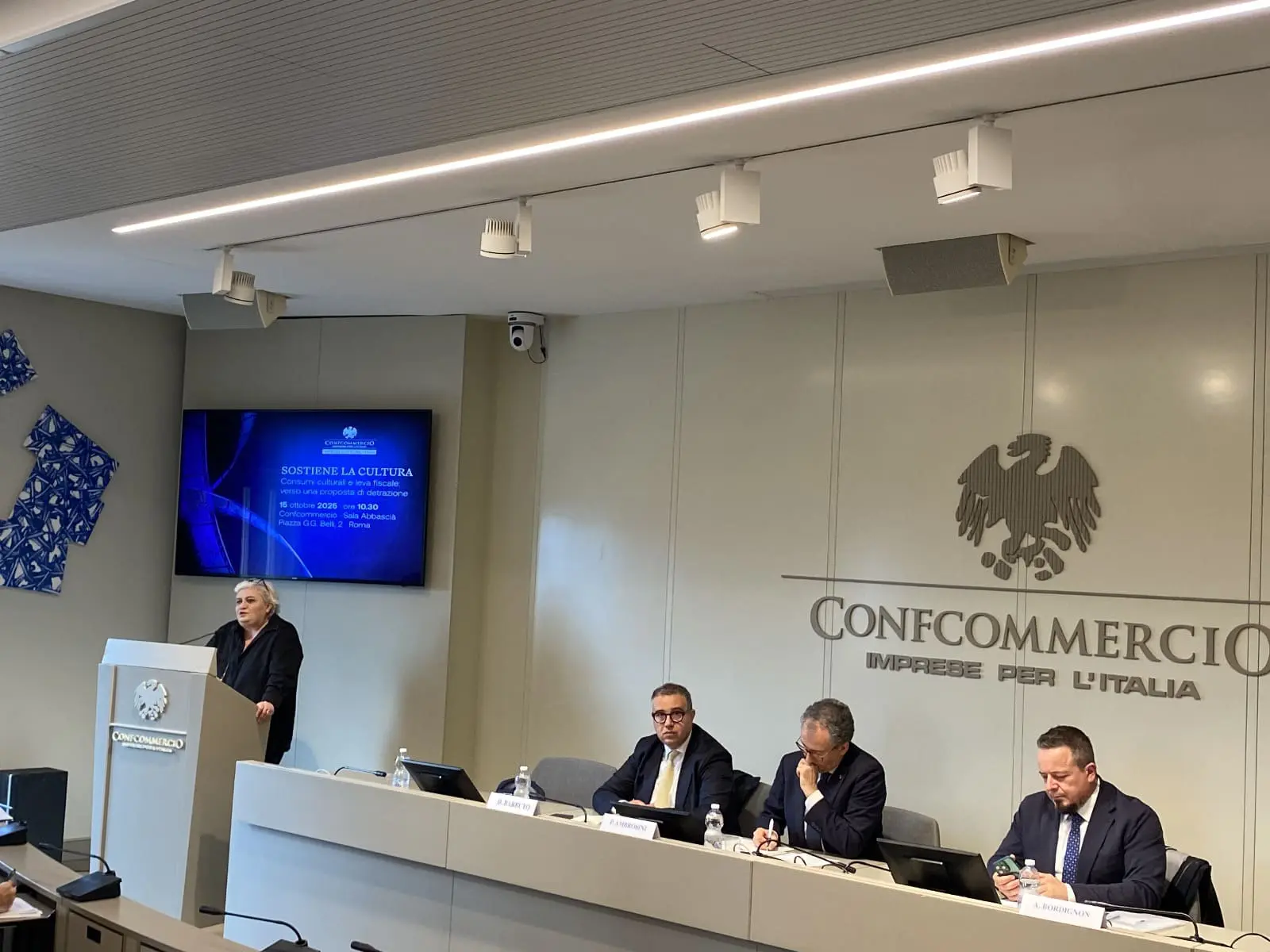 Confcommercio, in un convegno a Roma proposte detrazioni fiscali a sostegno delle attività culturali