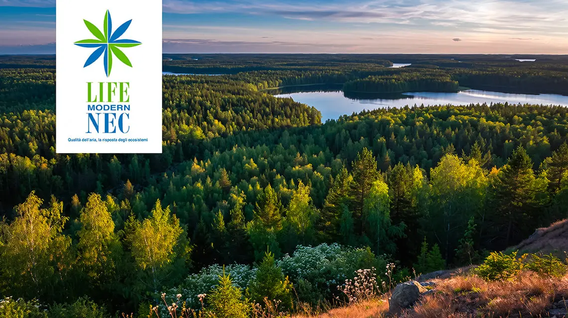 Progetto LIFE MODERn, ampliato il monitoraggio della qualità dell’aria in laghi e foreste