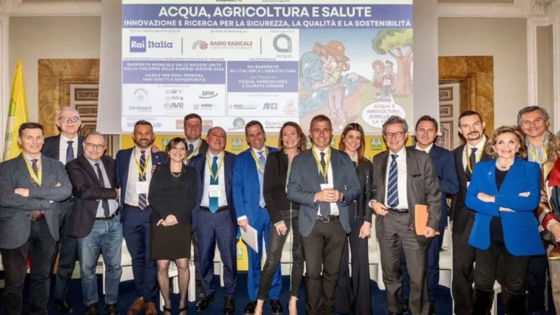 Acqua, agricoltura e salute: al centro del convegno la sfida per un futuro sostenibile