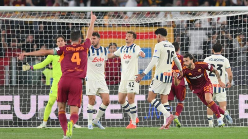 Hermoso risponde a Krstovic: 1-1 tra Roma e Atalanta