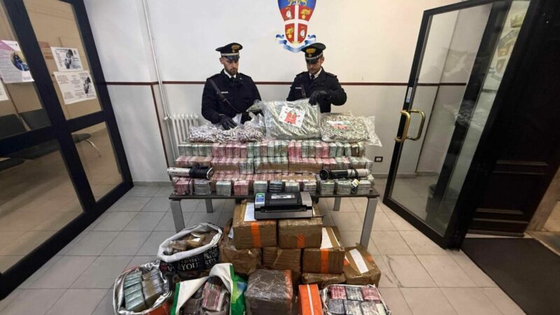 Carabinieri scoprono deposito di droga per 2,5 milioni di euro, 3 arresti a Roma