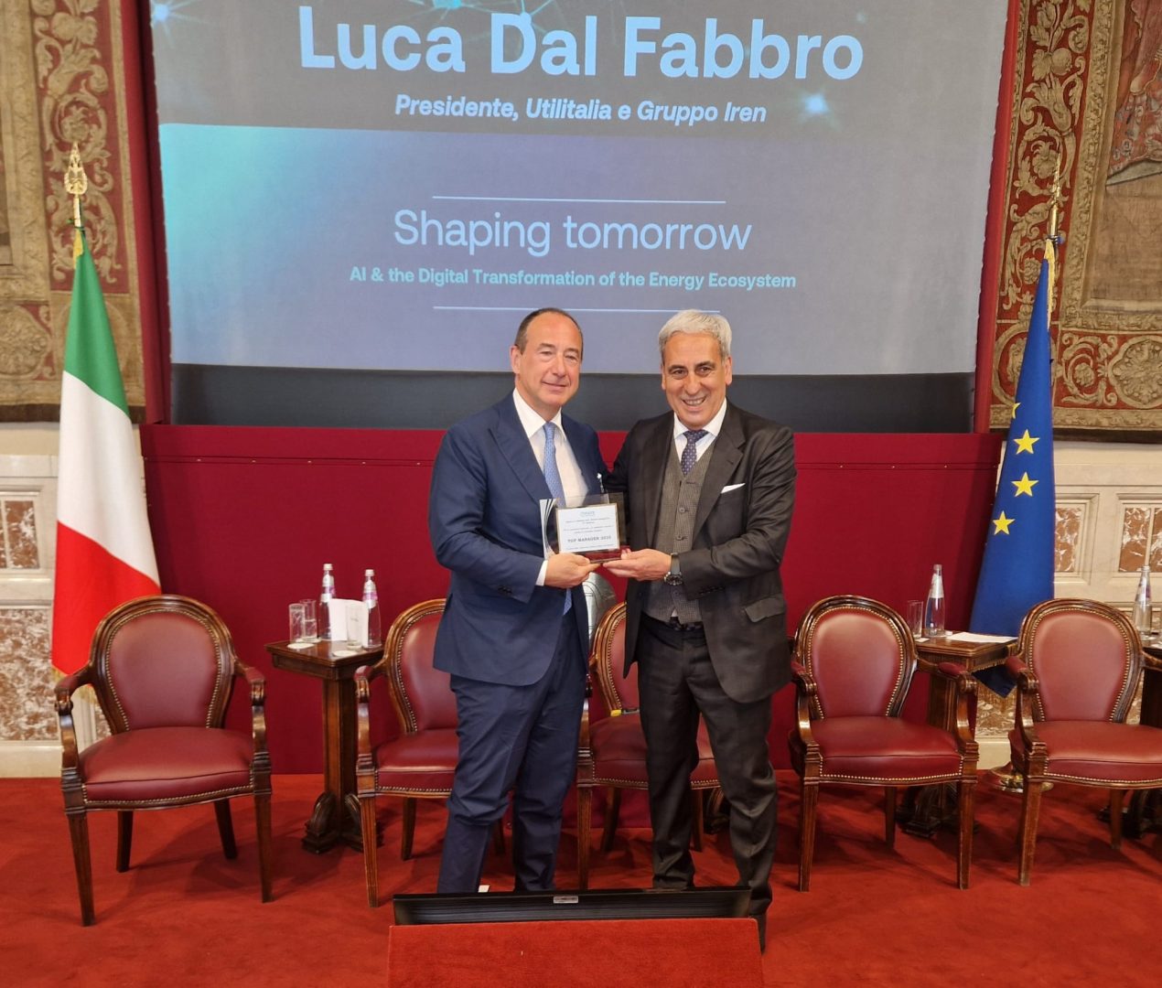 Iren, Luca Dal Fabbro premiato “Top Manager 2025” durante la cerimonia di apertura del Master SAFE