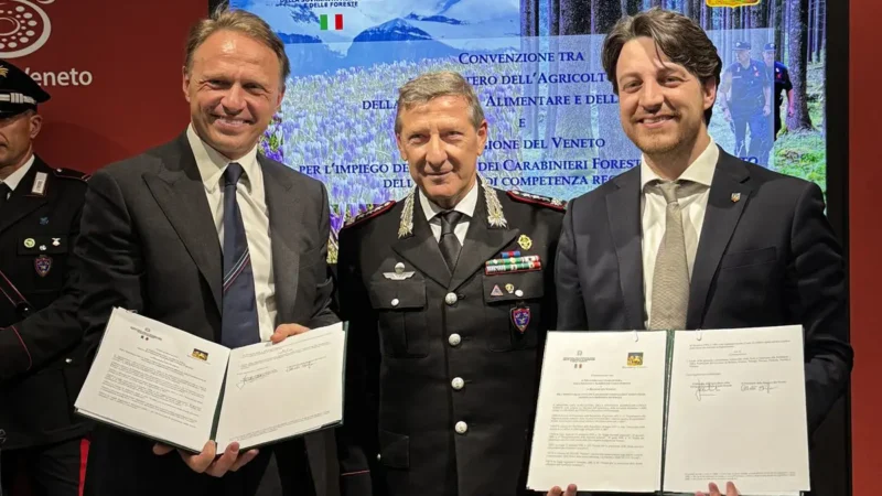 A Vinitaly si rinnova l’alleanza tra Regione Veneto, Masaf e Carabinieri Forestali