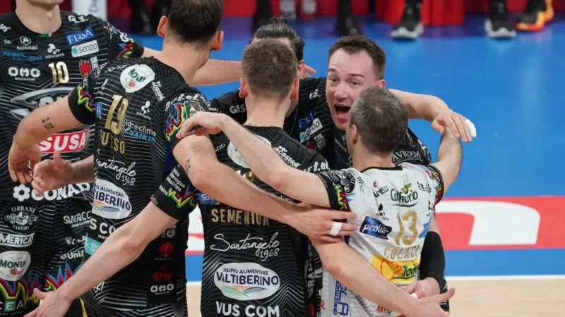 Volley, Perugia campione d’Italia Lube battuta 3-0 in finale