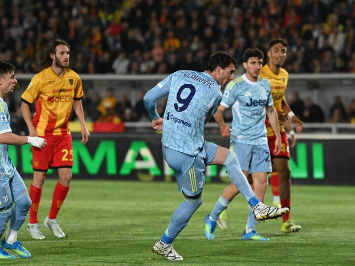 La Juve torna a vincere, a Lecce la decide Vlahovic
