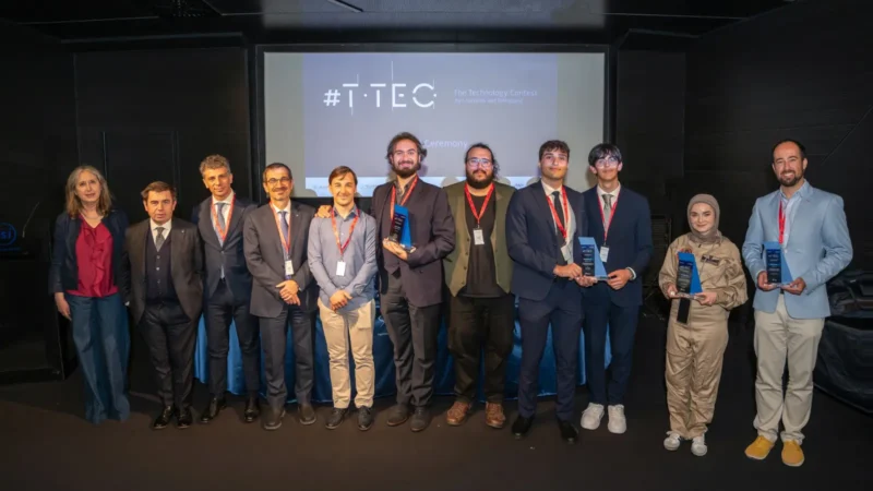 Leonardo e Telespazio premiamo i vincitori della settima edizione del #T-TeC