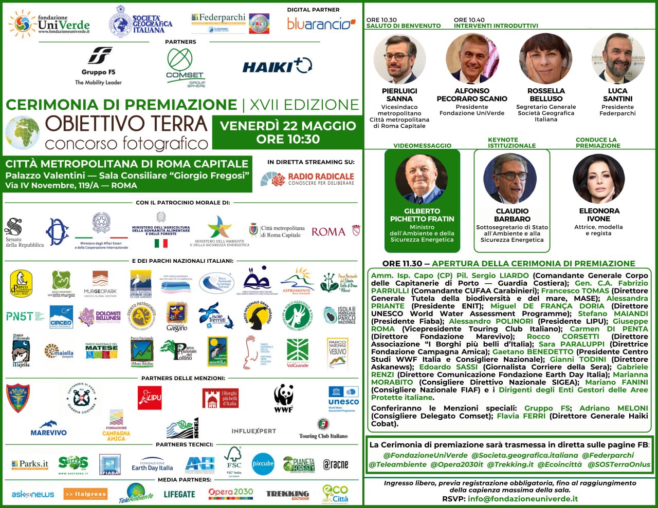 Concorso fotografico “Obiettivo Terra”, il 22 maggio a Roma la cerimonia di premiazione
