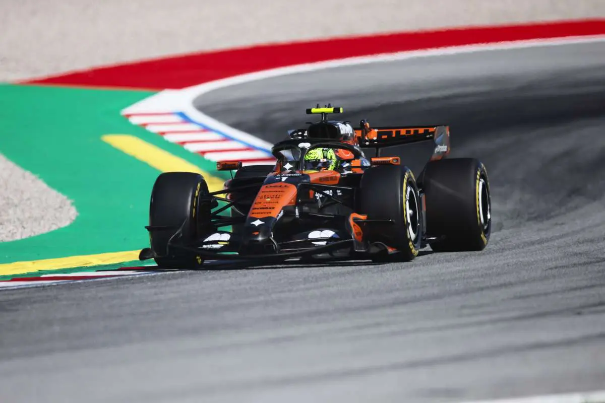 Norris in testa nelle FP2 in Catalogna, Antonelli 5° dietro Leclerc
