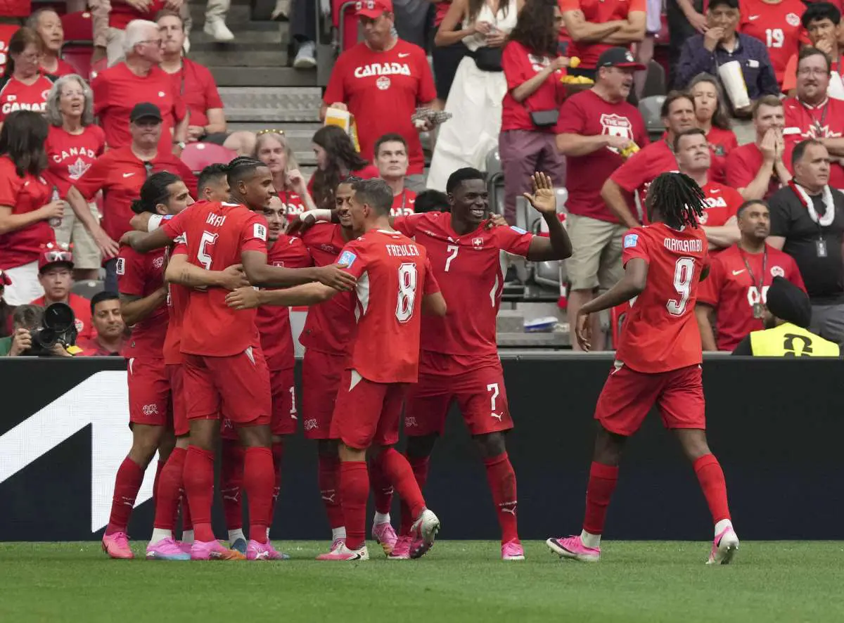 Svizzera-Canada 2-1, elvetici e nordamericani ai sedicesimi del Mondiale