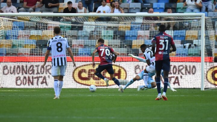 Maldini ancora a segno, il Cagliari vince a Udine e vola alto