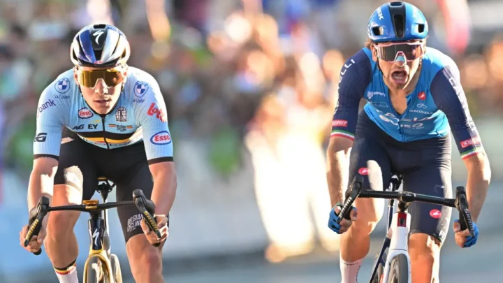 Evenepoel campione d’Europa, beffato per un soffio Ciccone